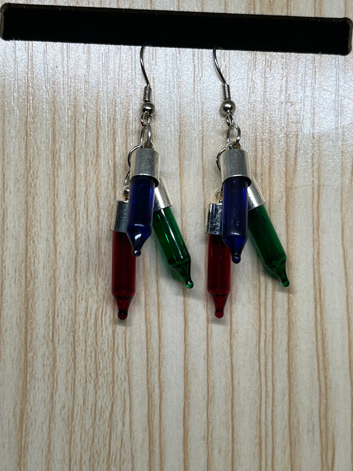 Christmas light earrings C27