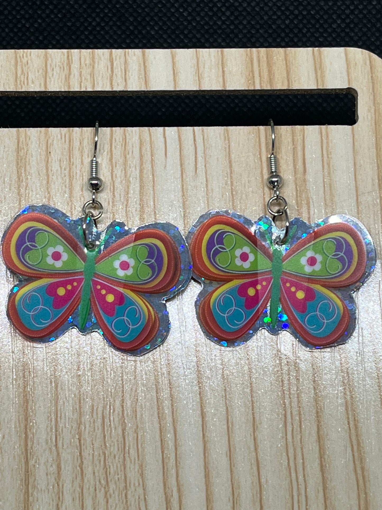Butterfly earrings E271