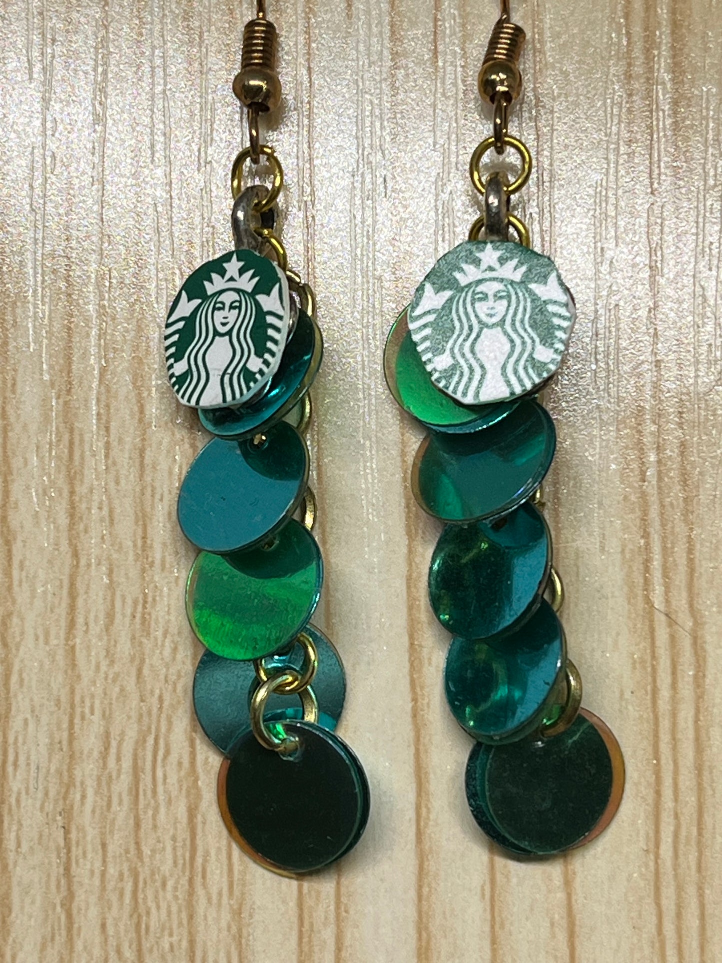 Coffee brand earrings E54