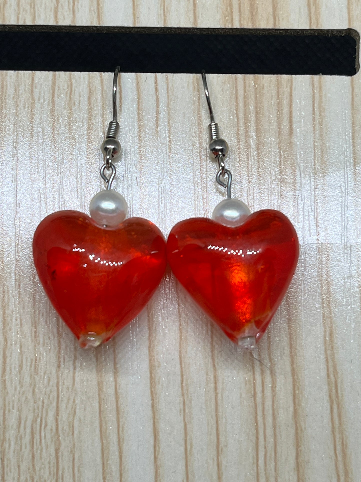 Heart earrings E558