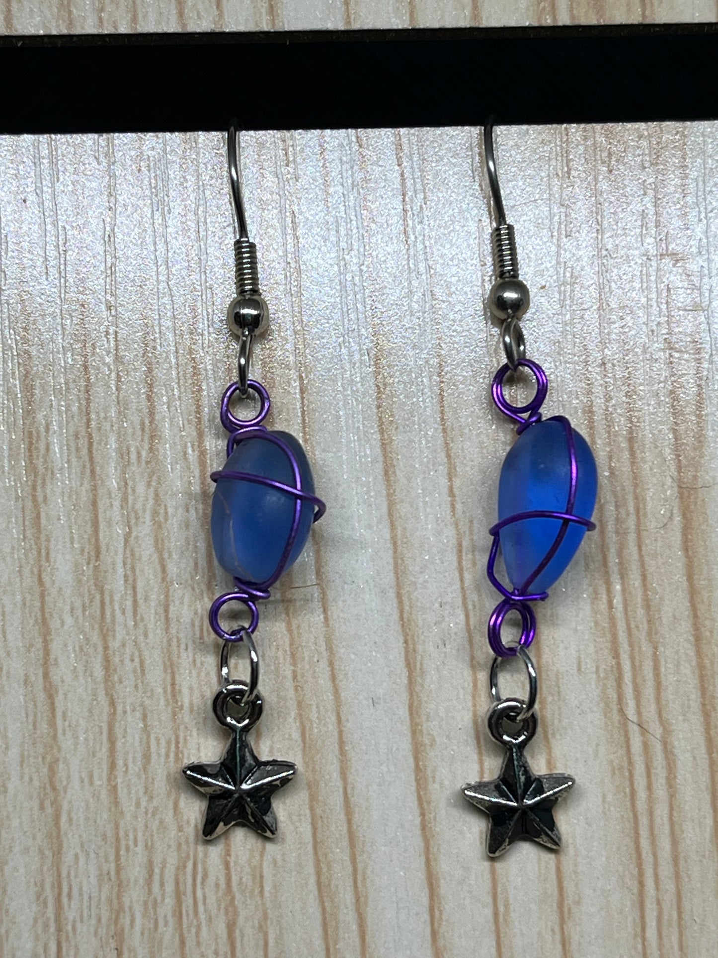 Star earrings E218
