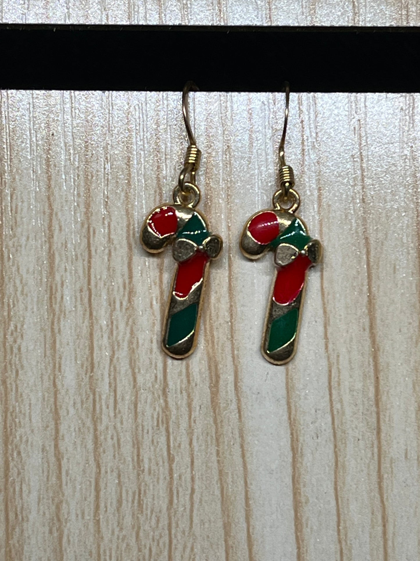 Candy cane earrings C108