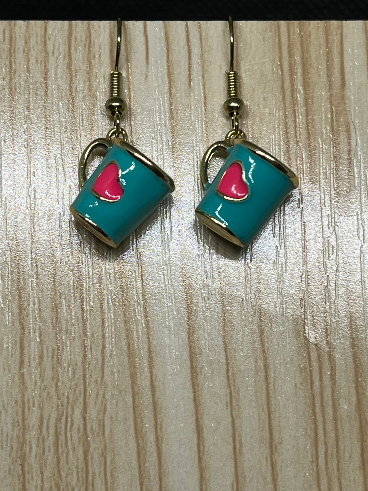 Coffee mug earrings E57
