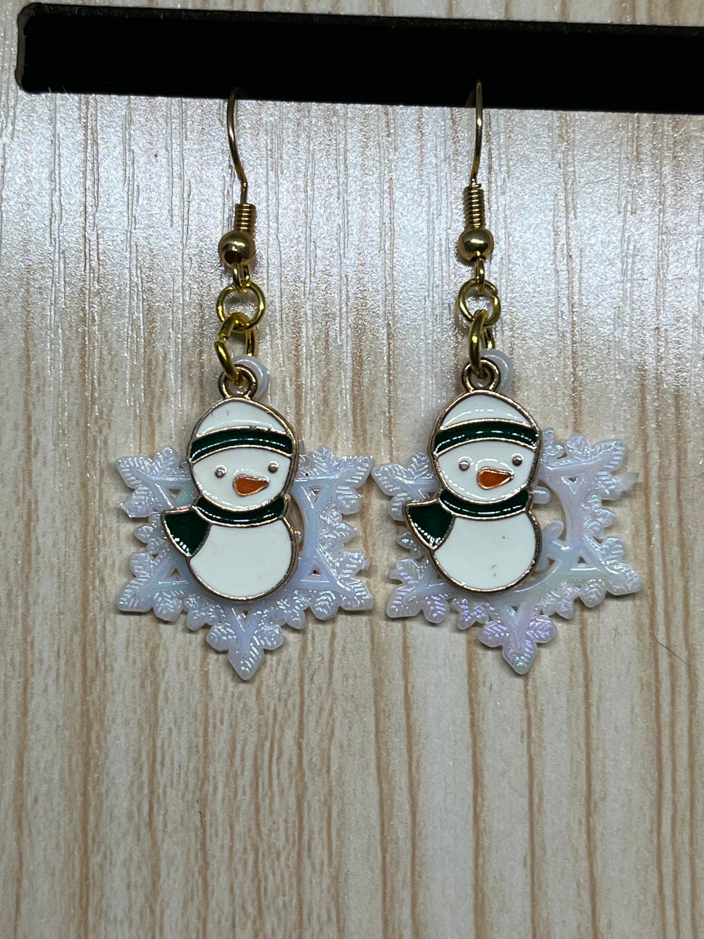 Snowman earrings