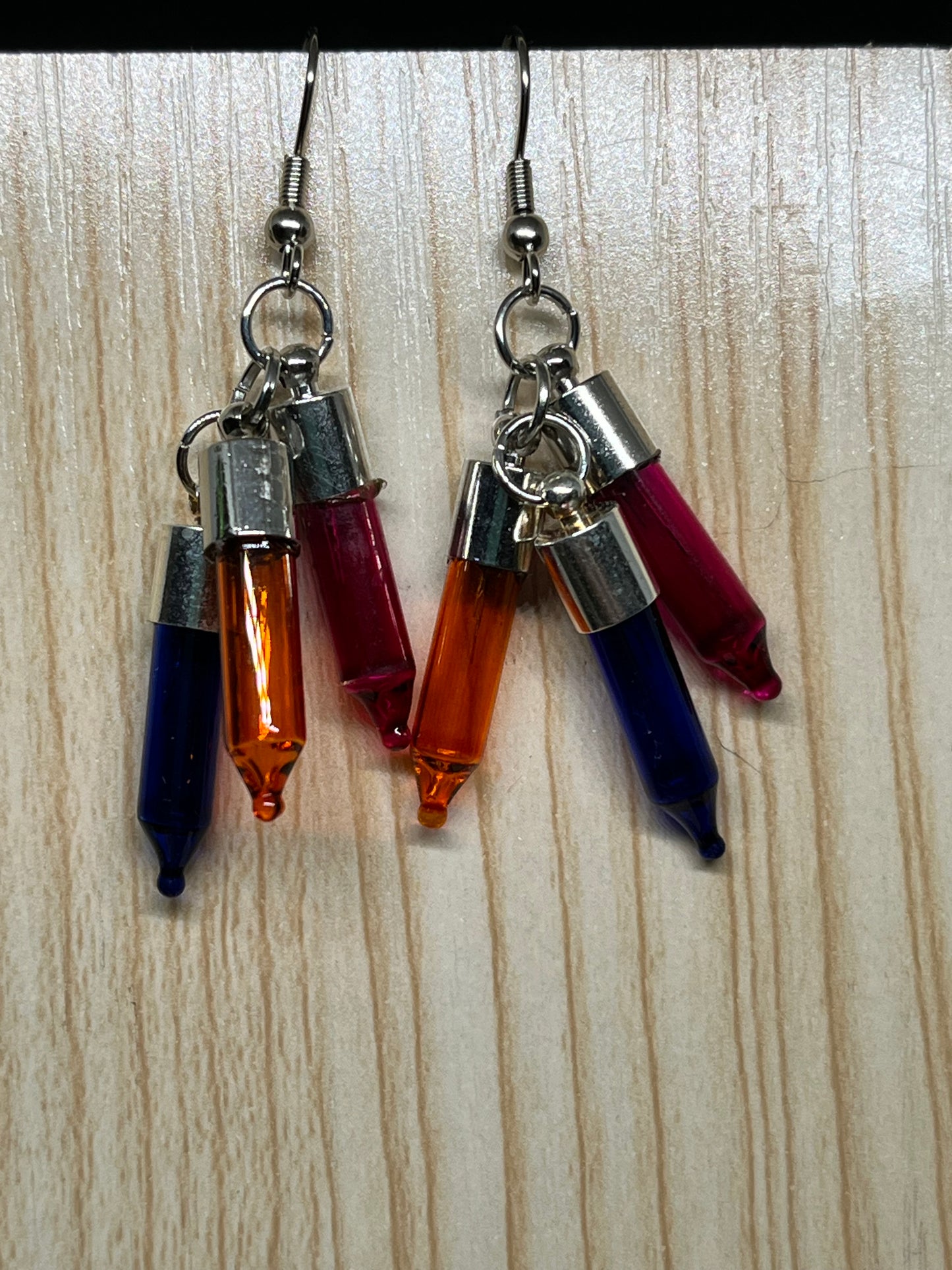 Christmas light earrings C23