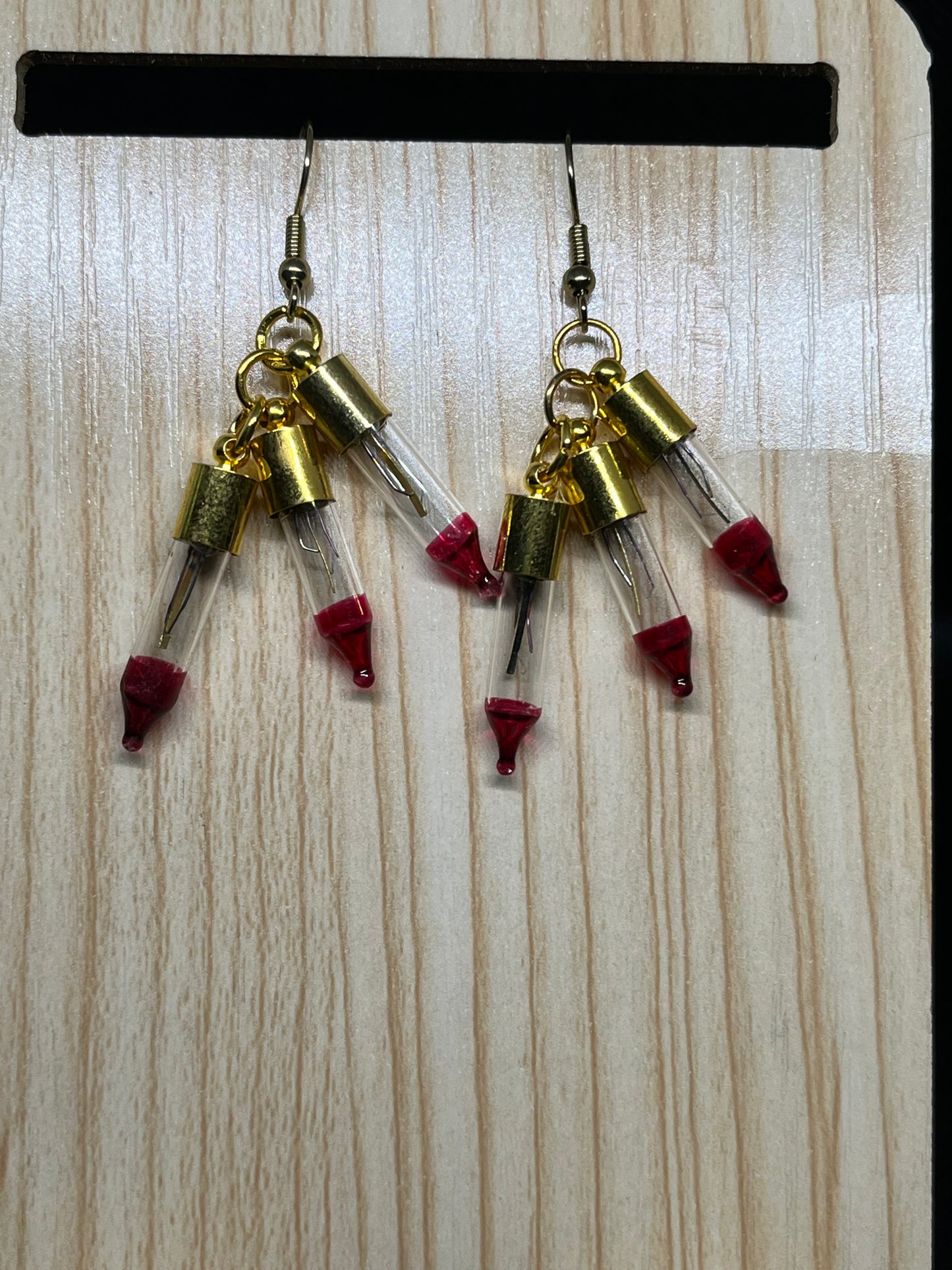 Christmas light earrings C144