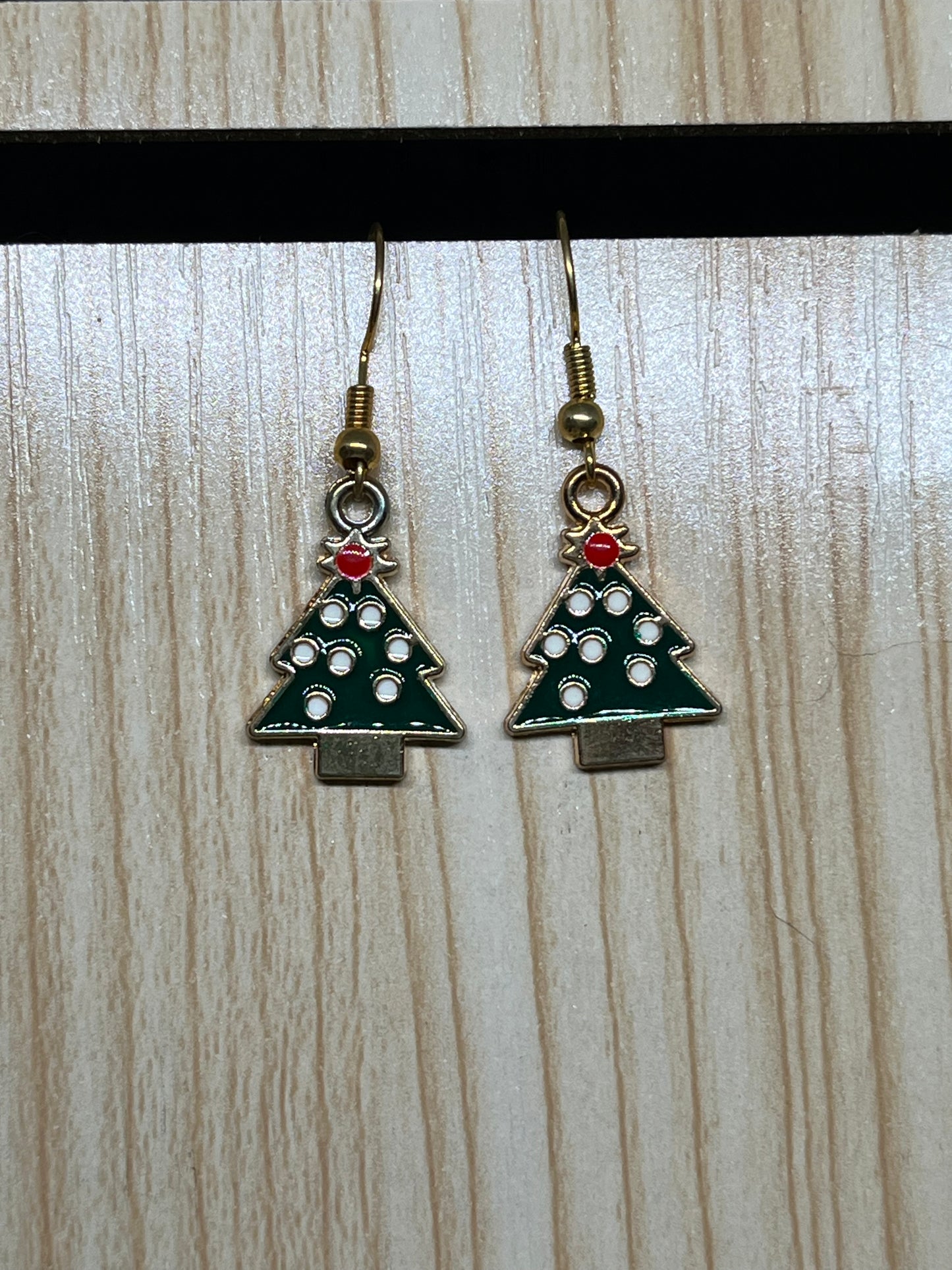 Christmas tree earrings C15