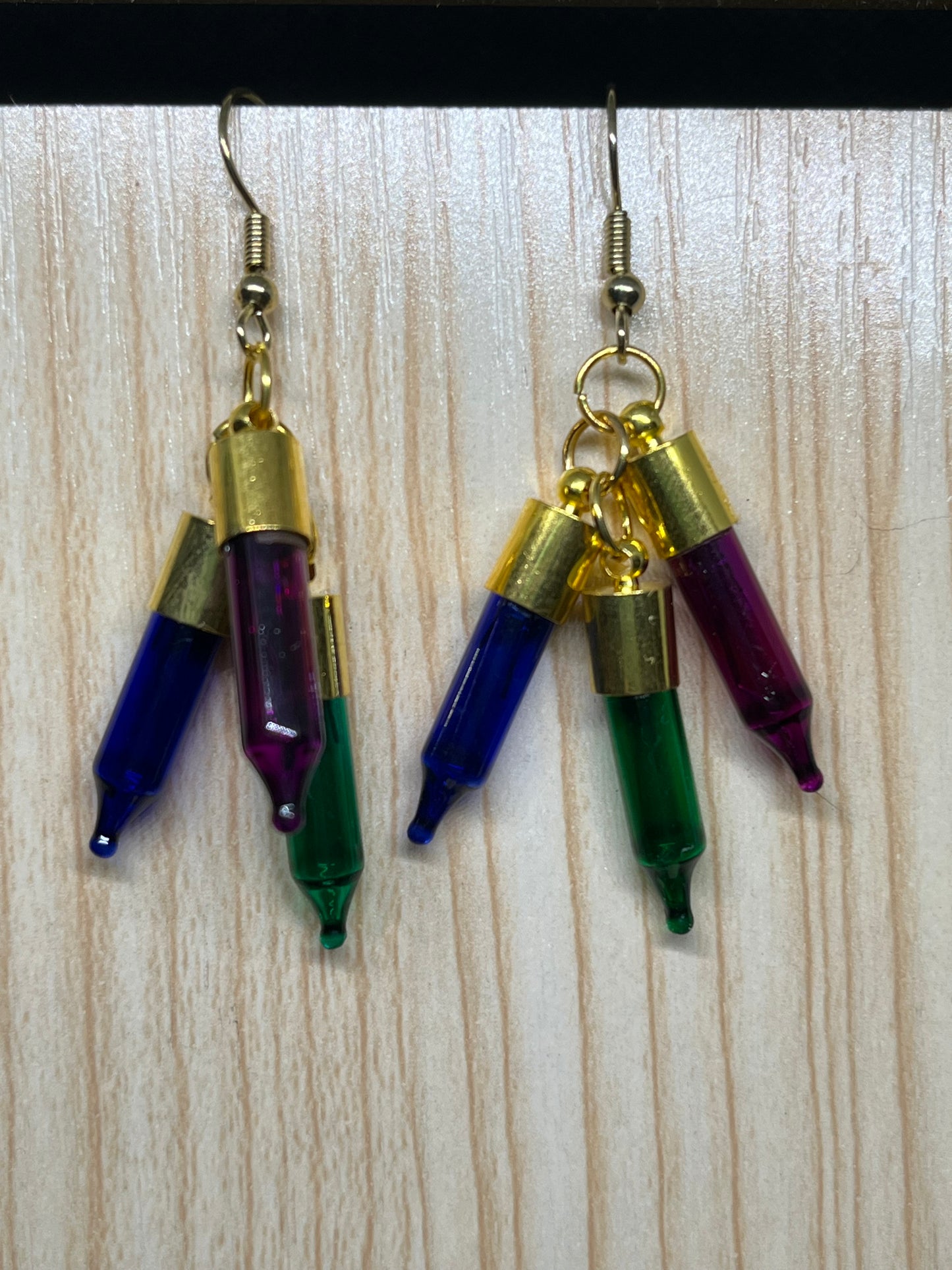 Christmas light earrings C143