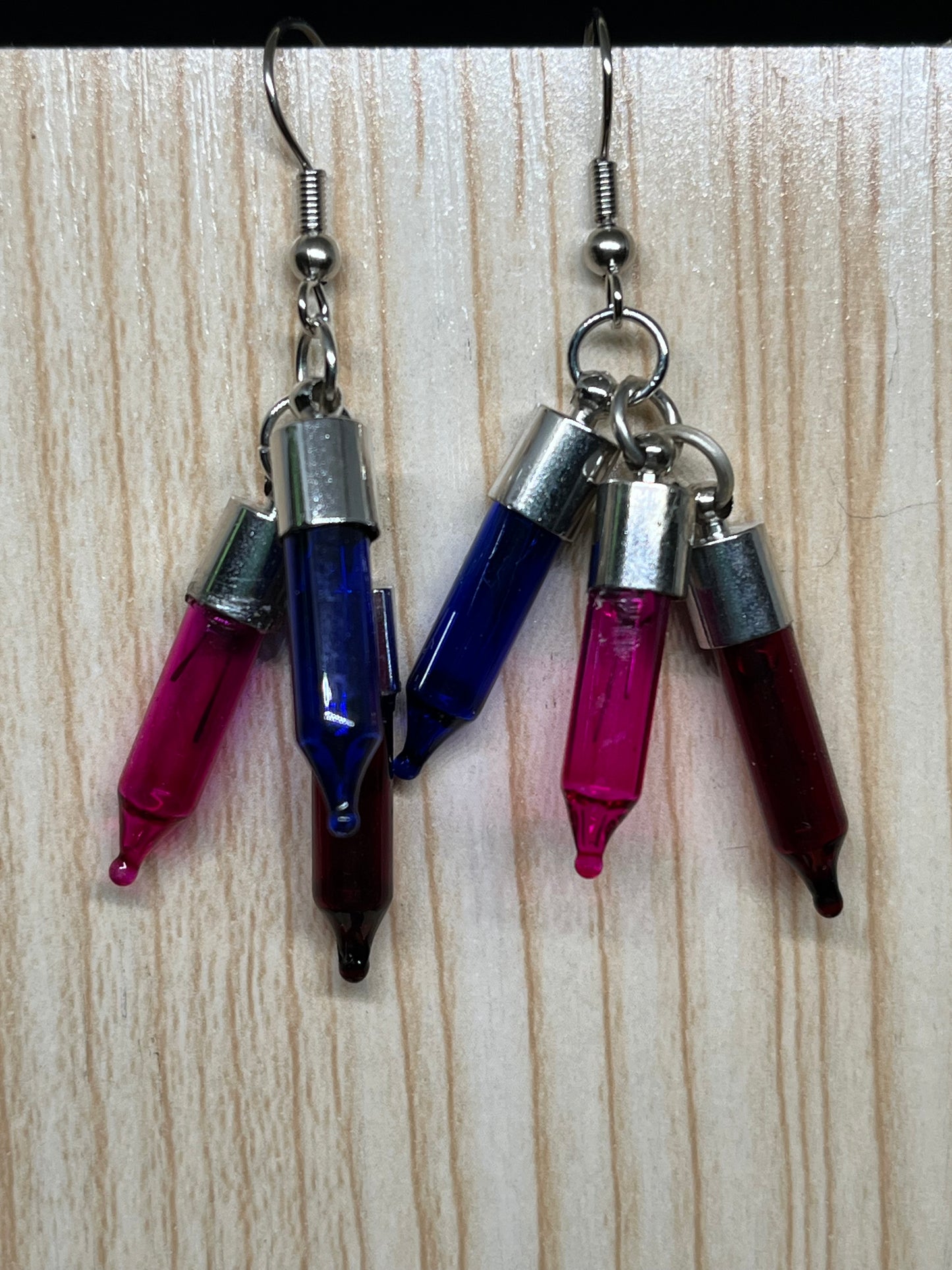 Christmas light earrings C25
