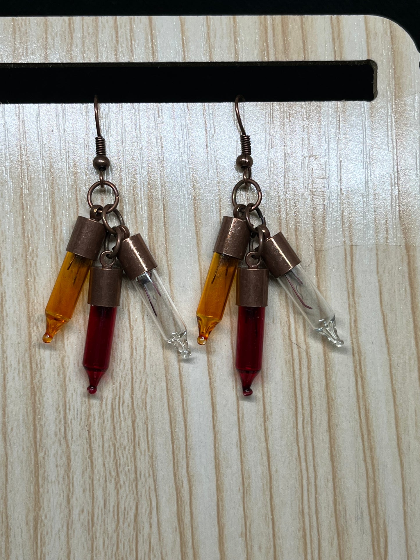 Christmas light earrings C149