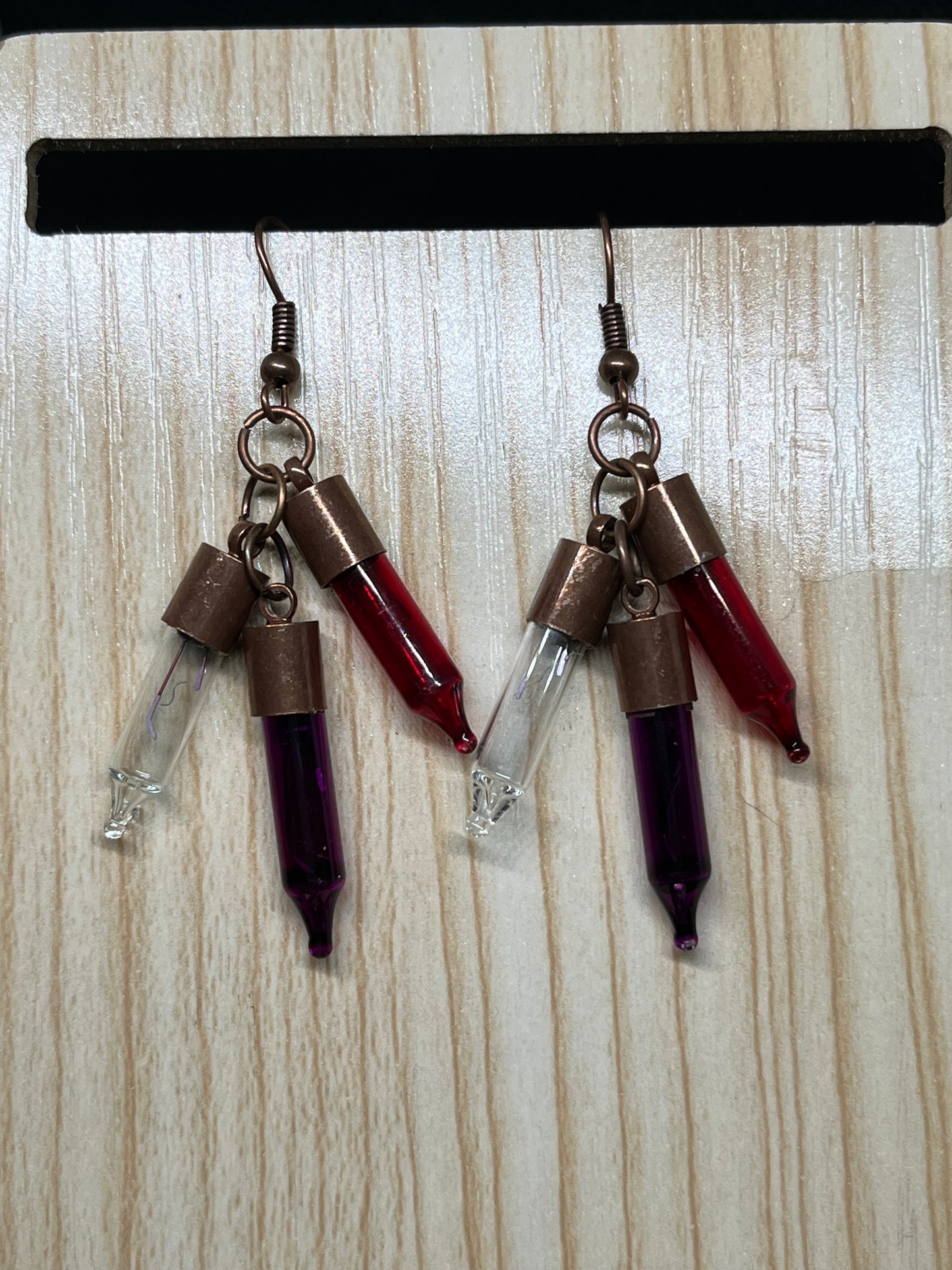 Christmas light earrings C148