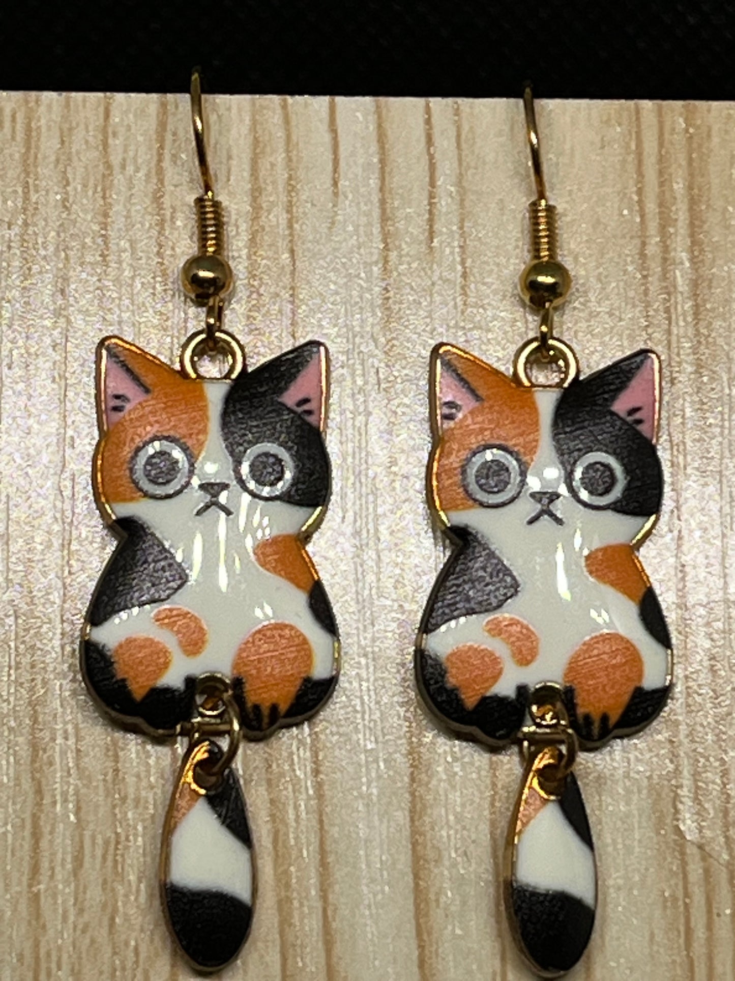 Cat earrings E348