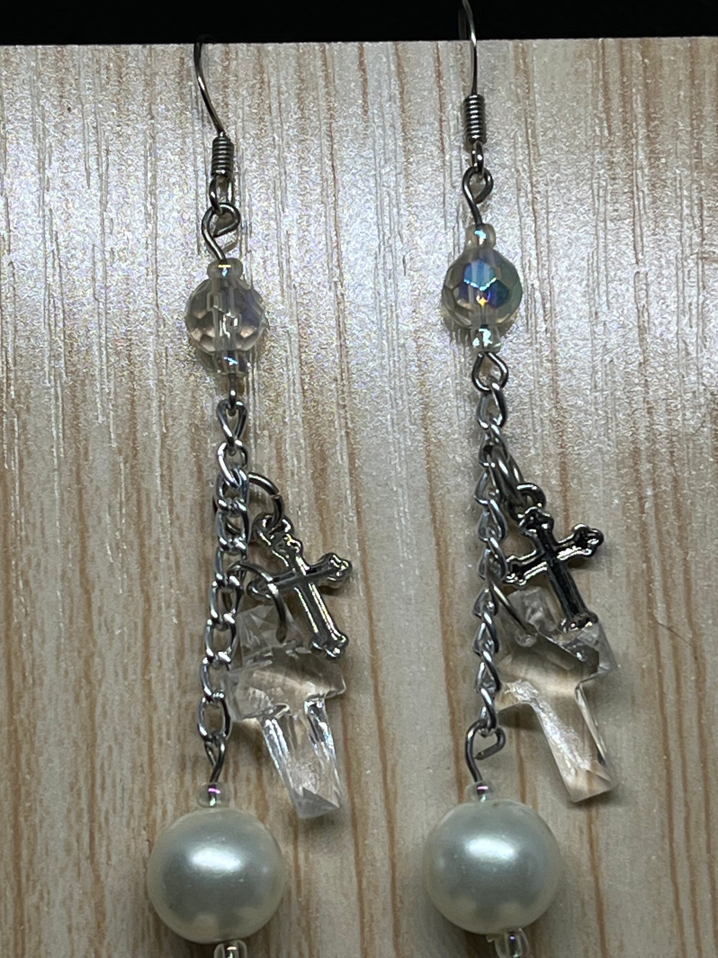 Cross earrings E473