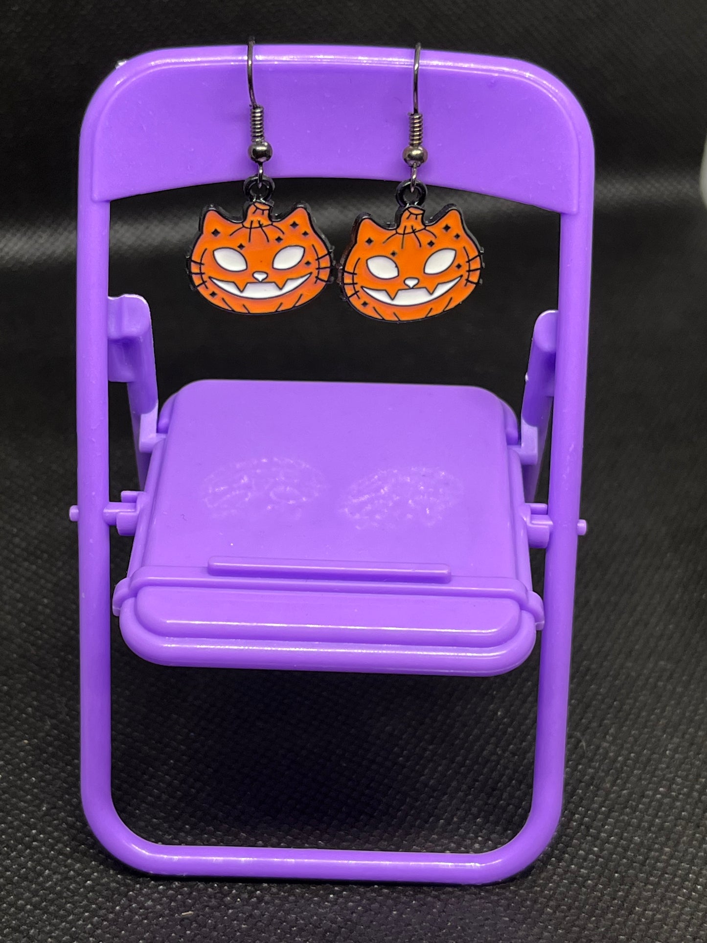 Cat pumpkin earrings H52