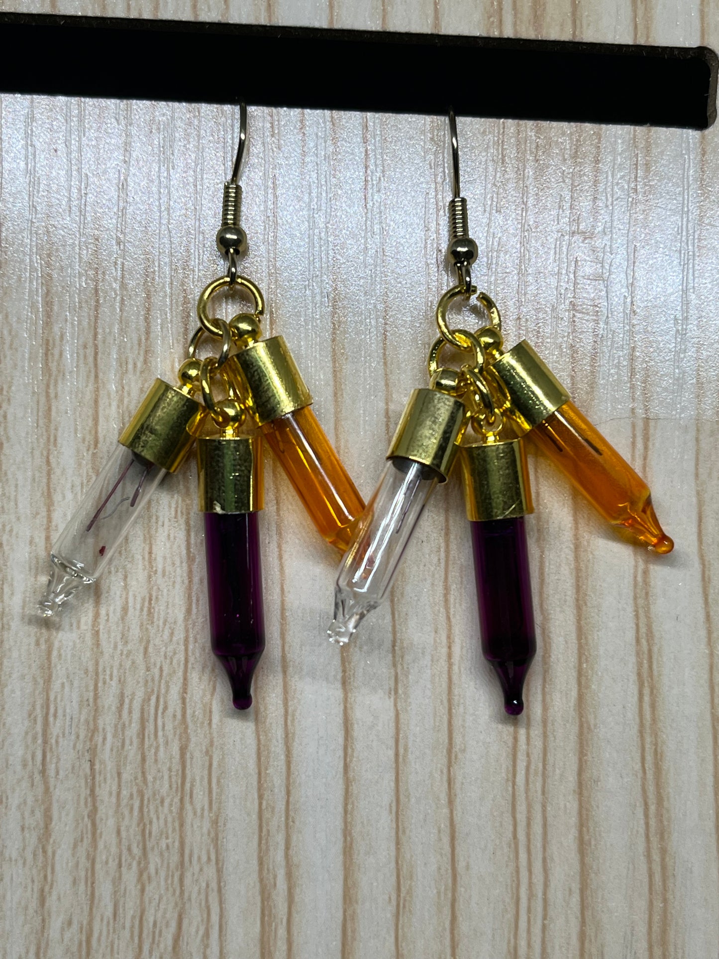 Christmas light earrings C145