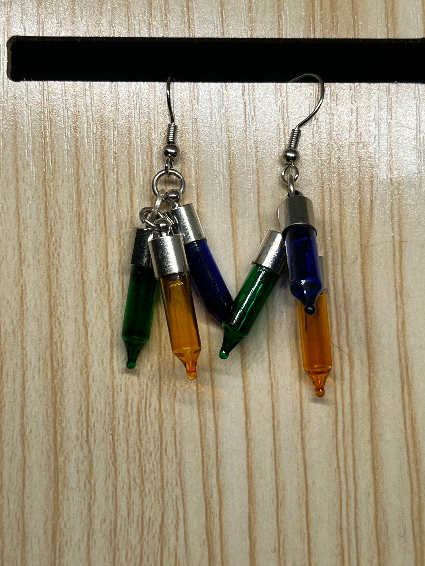 Christmas light earrings C29