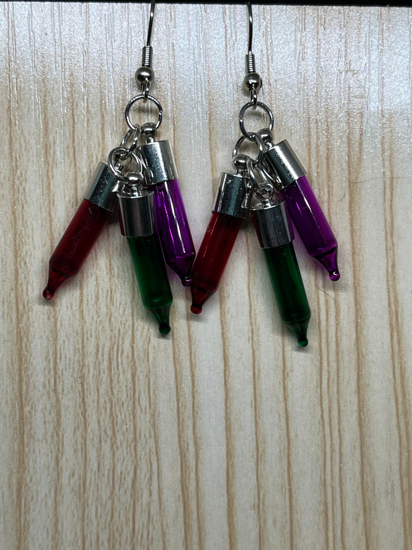 Christmas light earrings C26