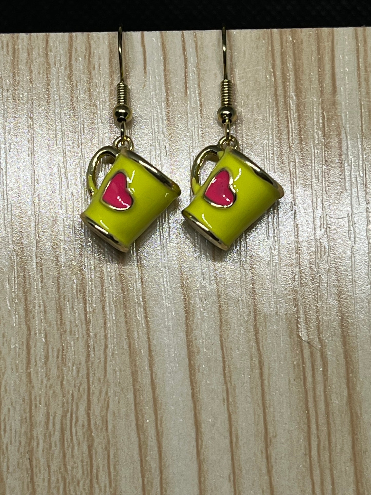 Coffee mug earrings E59