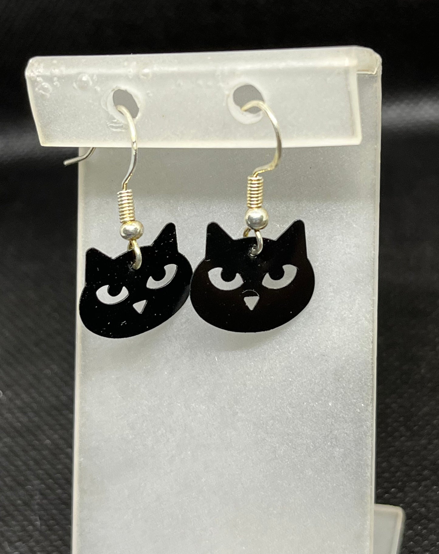 Cat head earrings H45