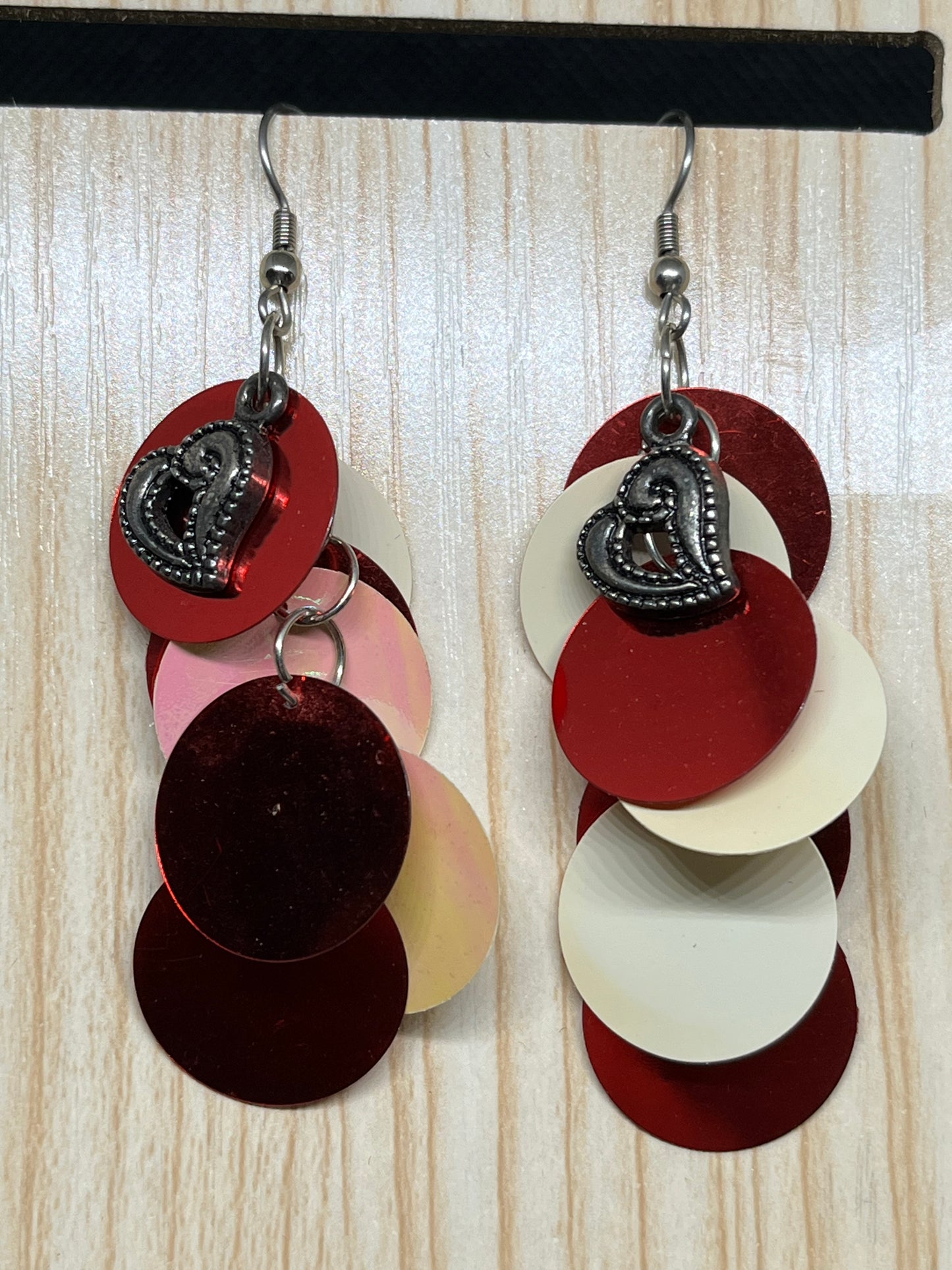 Heart earrings E545