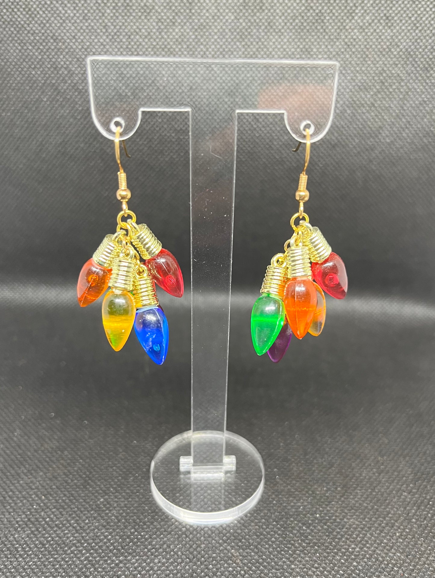 Christmas light earrings C35
