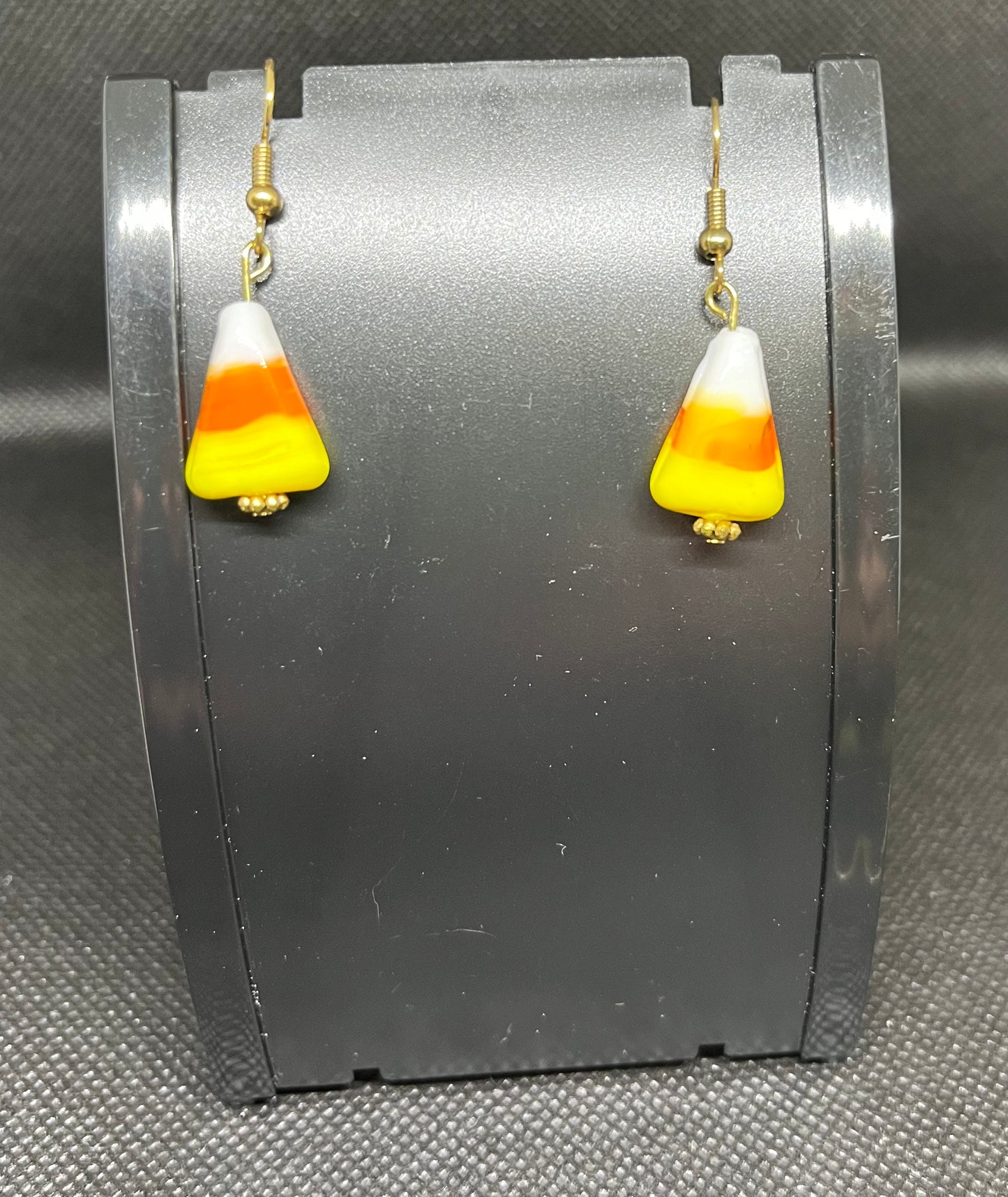 Candy corn earrings H26
