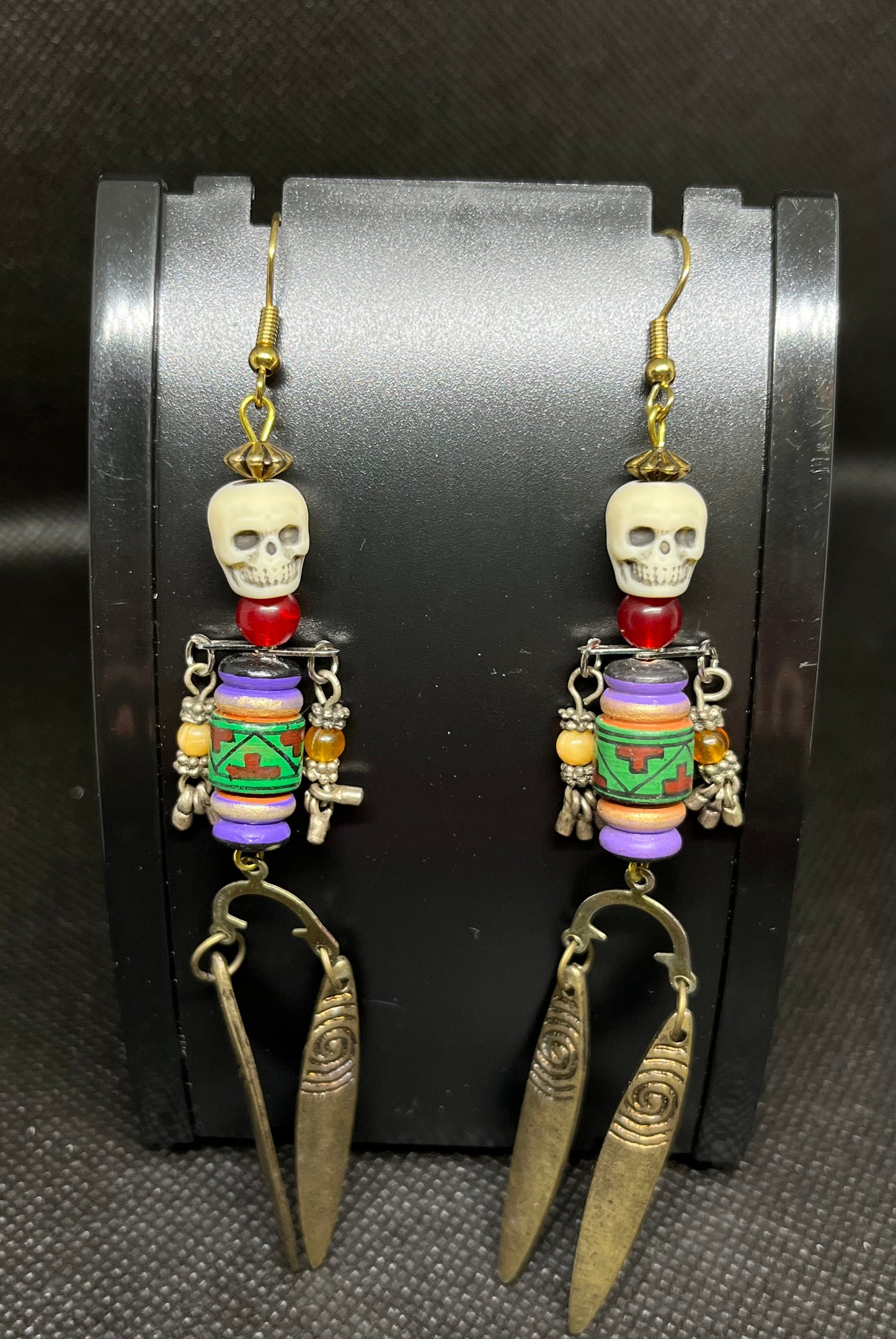 Skeleton earrings H128