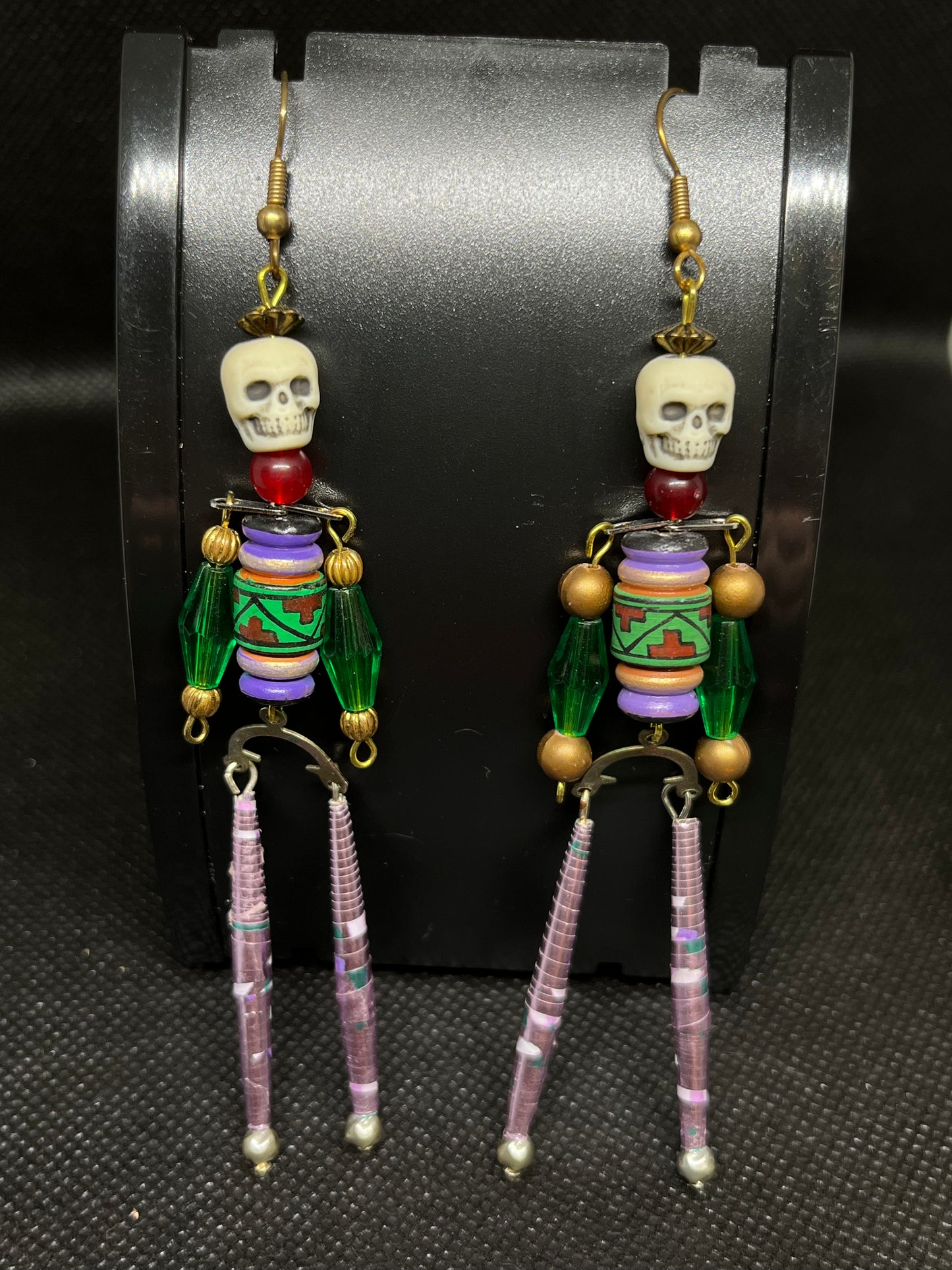 Skeleton earrings H129