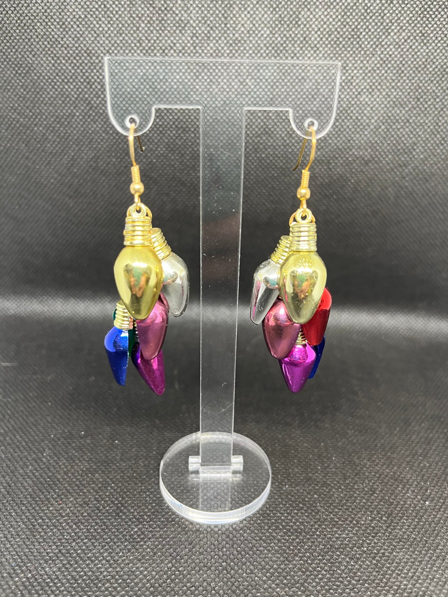Christmas light earrings C32