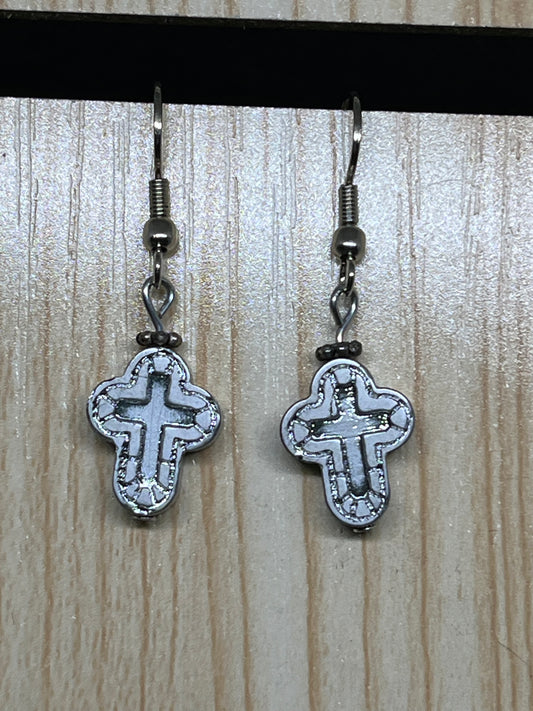 Cross earrings E468