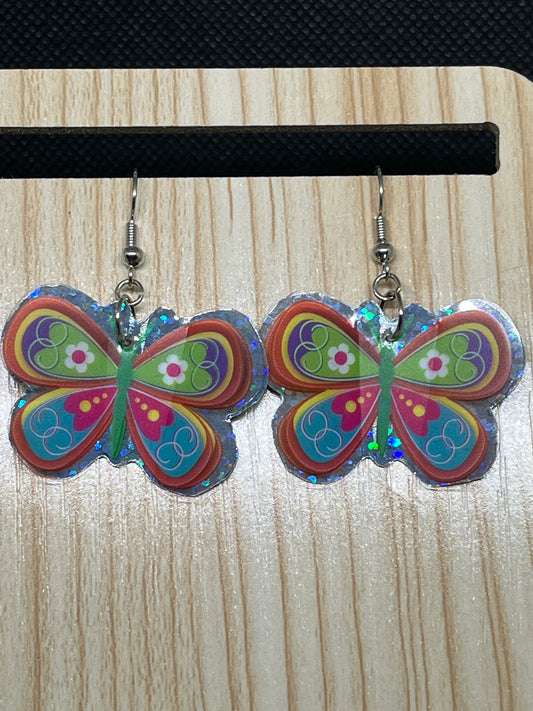 Butterfly earrings E271