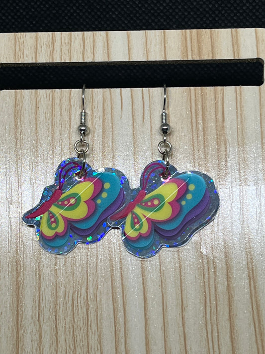 Butterfly earrings E270