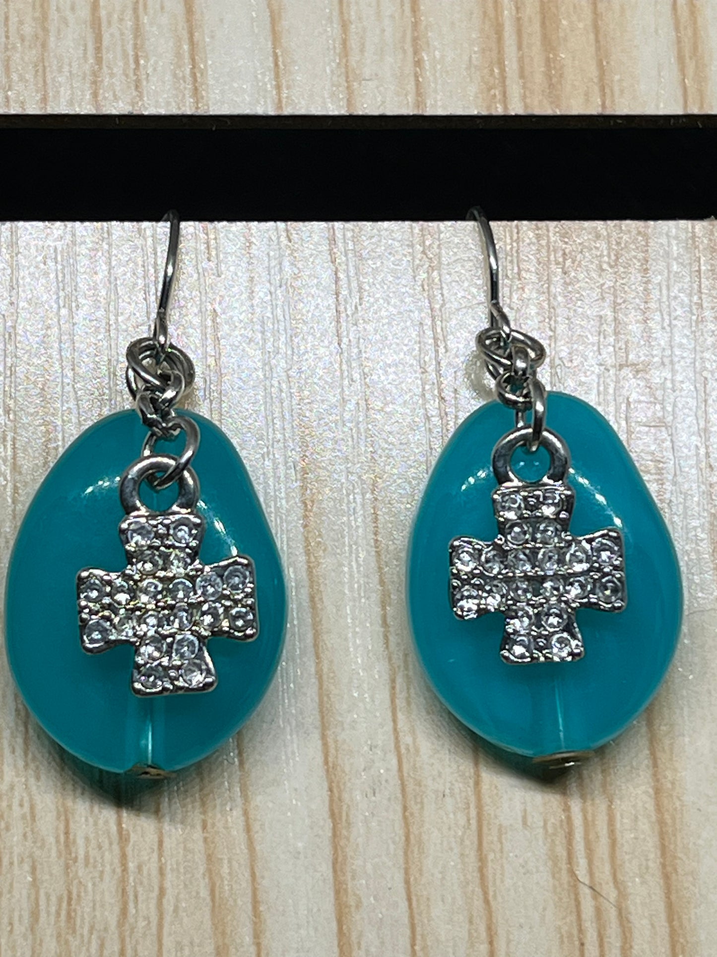 Cross earrings E475