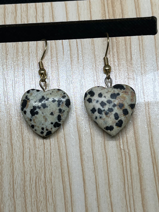 Heart earrings E555