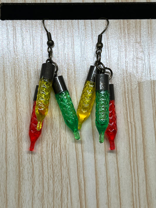 Christmas light earrings C18