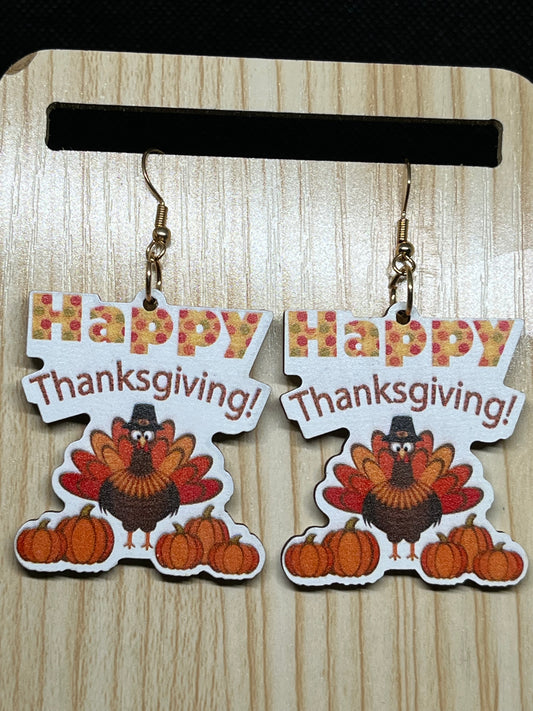 Happy Thanksgiving earrings TK9