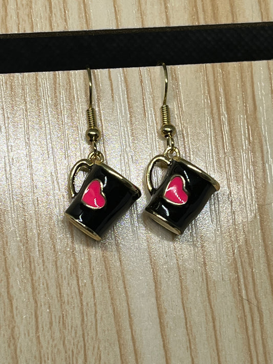 Coffee mug earrings E61