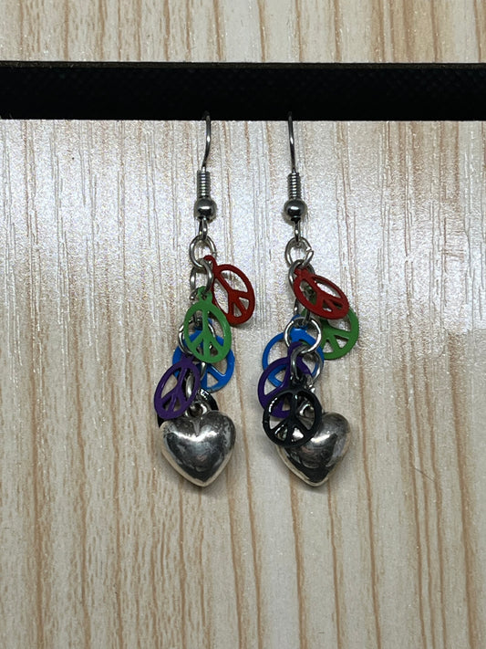 Peace earrings E658
