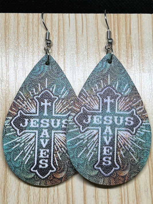 Jesus earrings E621