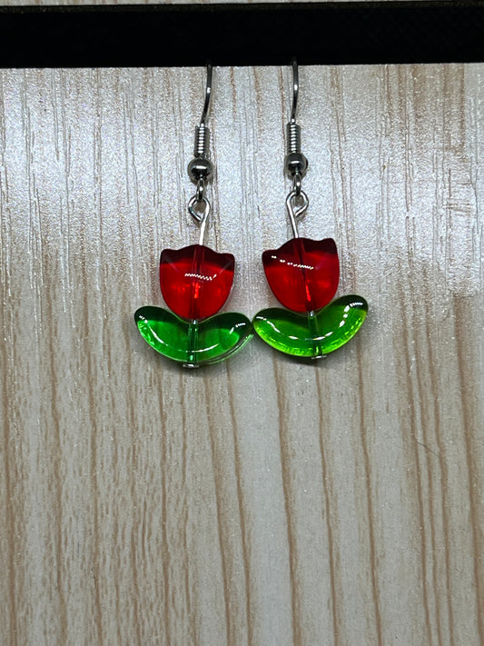 Flower earrings E195