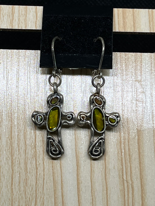 Cross earrings E471