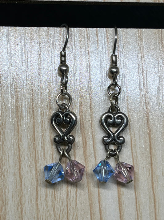 Heart earrings E531