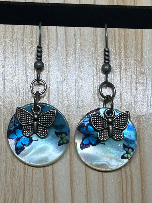Butterfly earrings E256