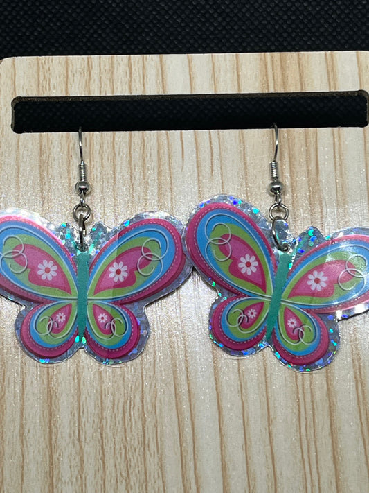 Butterfly earrings E273