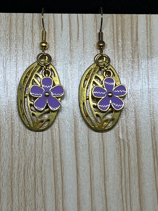 Flower earrings E178