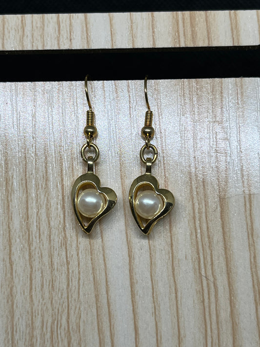 Heart earrings E548