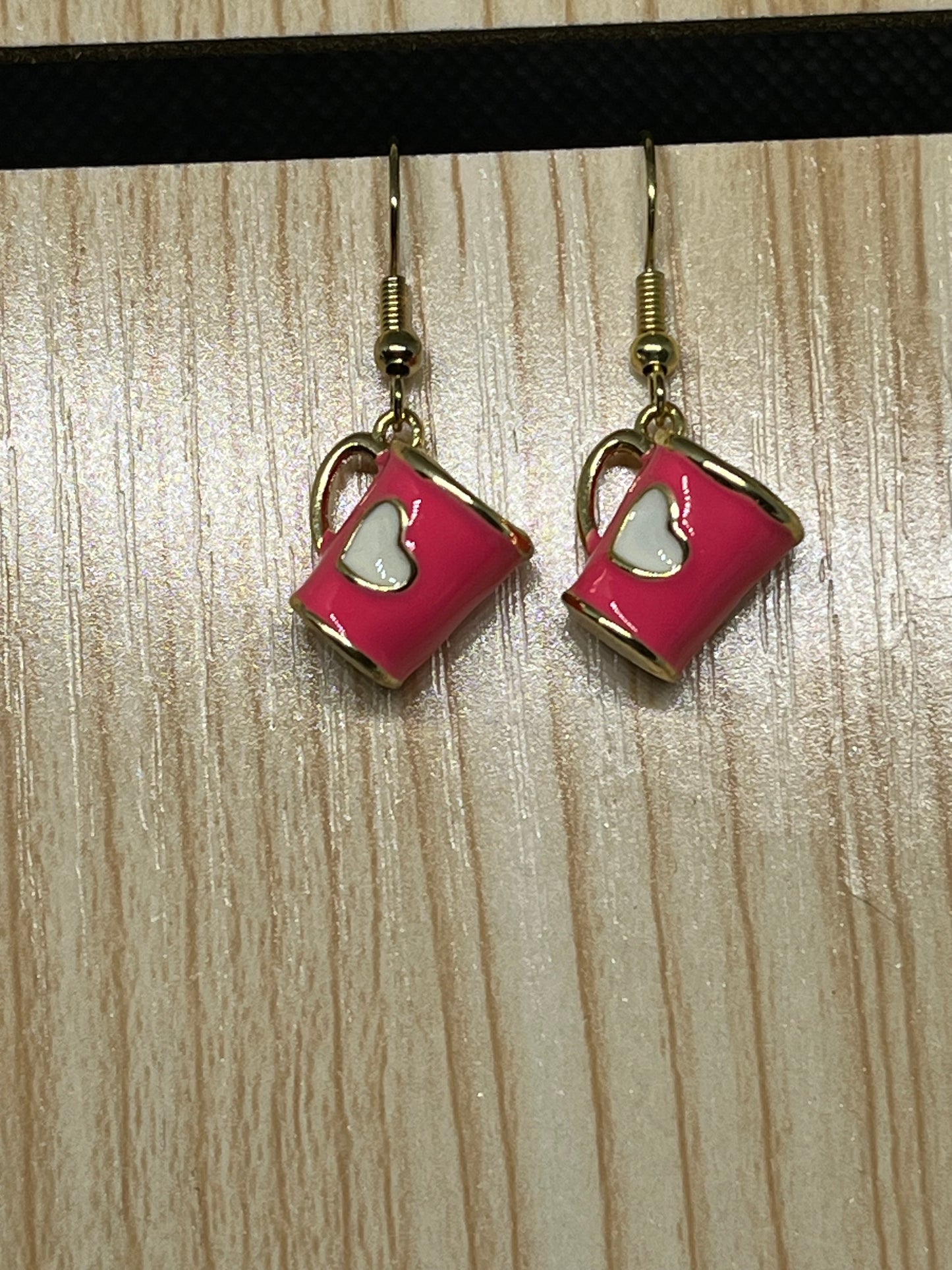 Coffee mug earrings E58