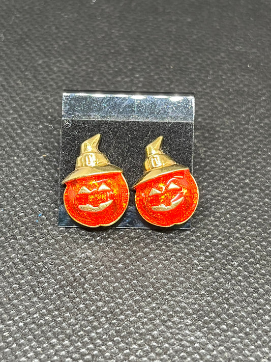 Jack o’lantern earrings H212