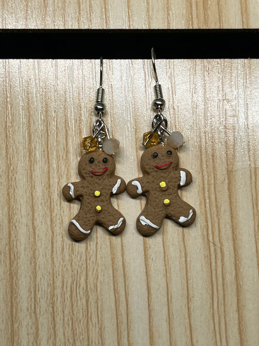 Gingerbread man earrings C74