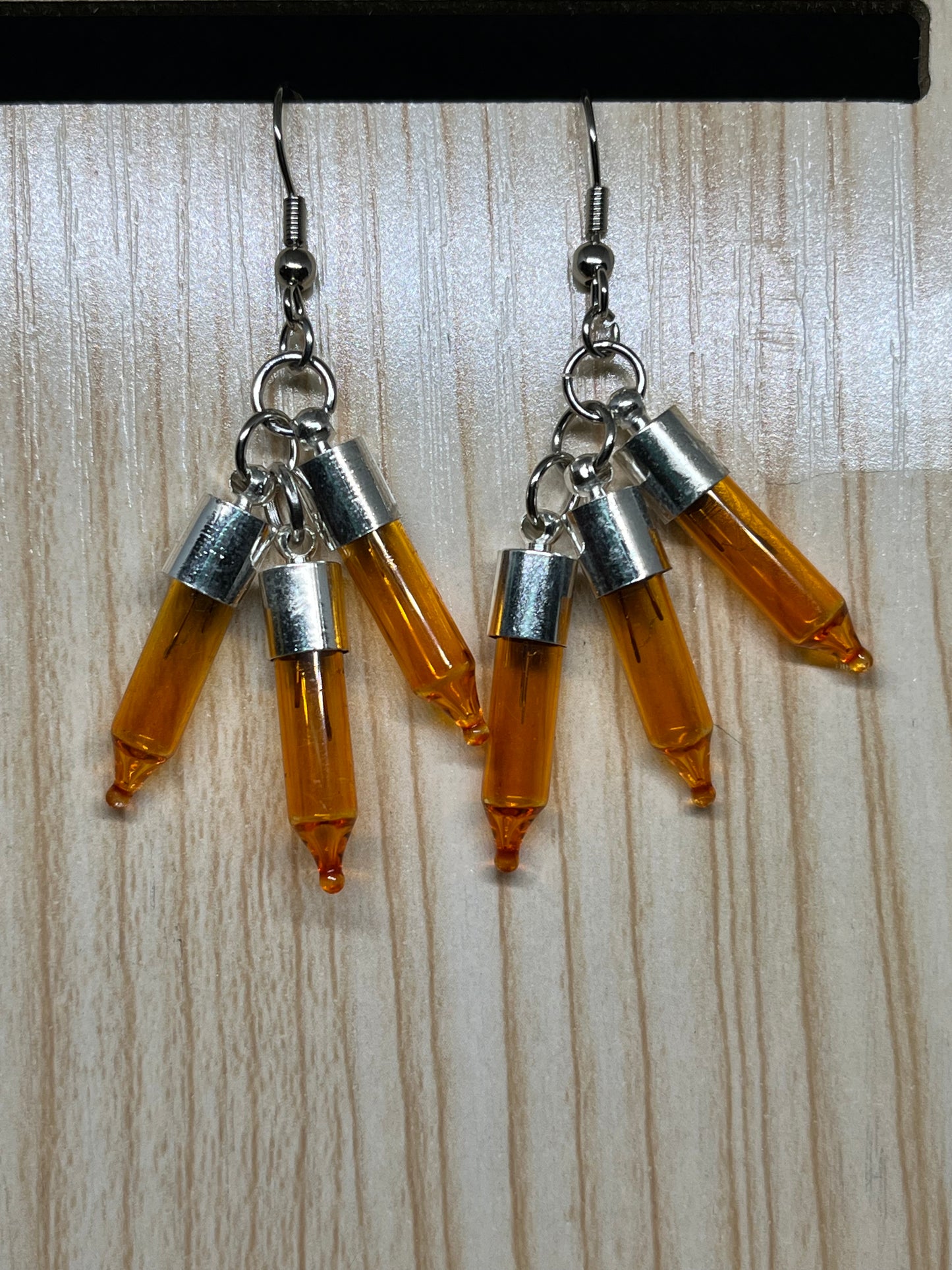 Christmas light earrings C139